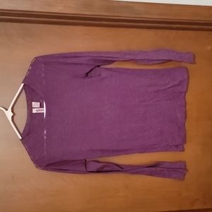 Womens long-sleeved, deep purple 🔥 burnout shirt, size large.